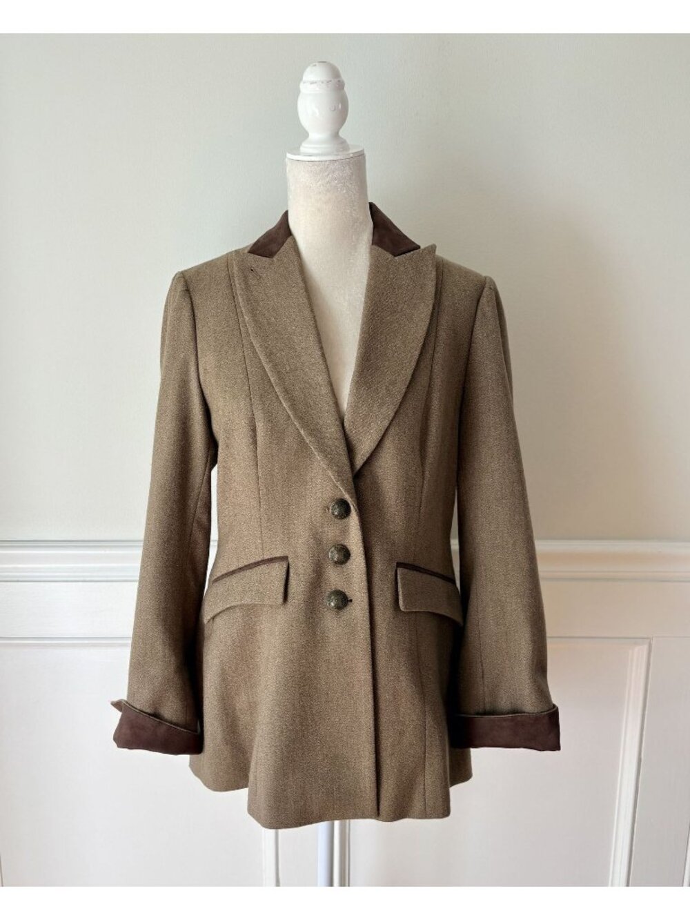 Dubarry Heather Tweed Wool Hacking Jacket UK 12 US 8